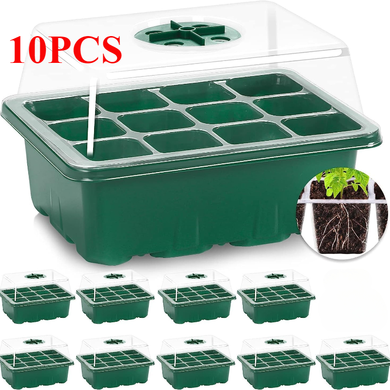 Dome Propagation Kit - 10PCS ต้นกล้าถาด Seed Starter Kit MINI