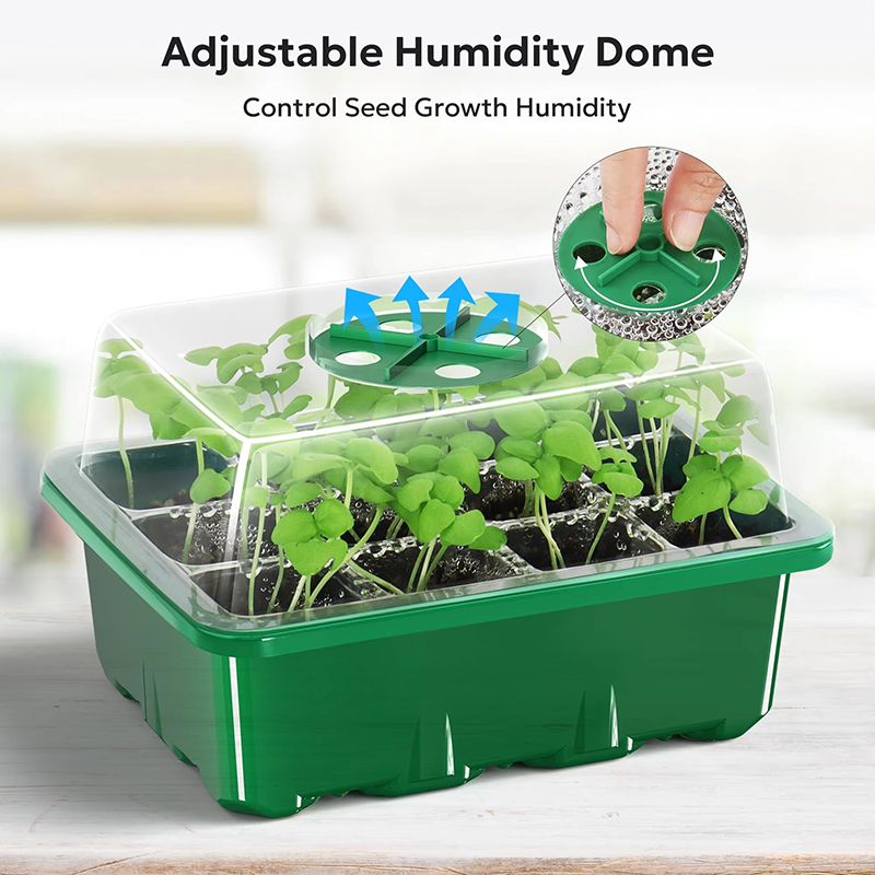 Dome Propagation Kit - 12 หลุม Seed Starter ถาด Plant