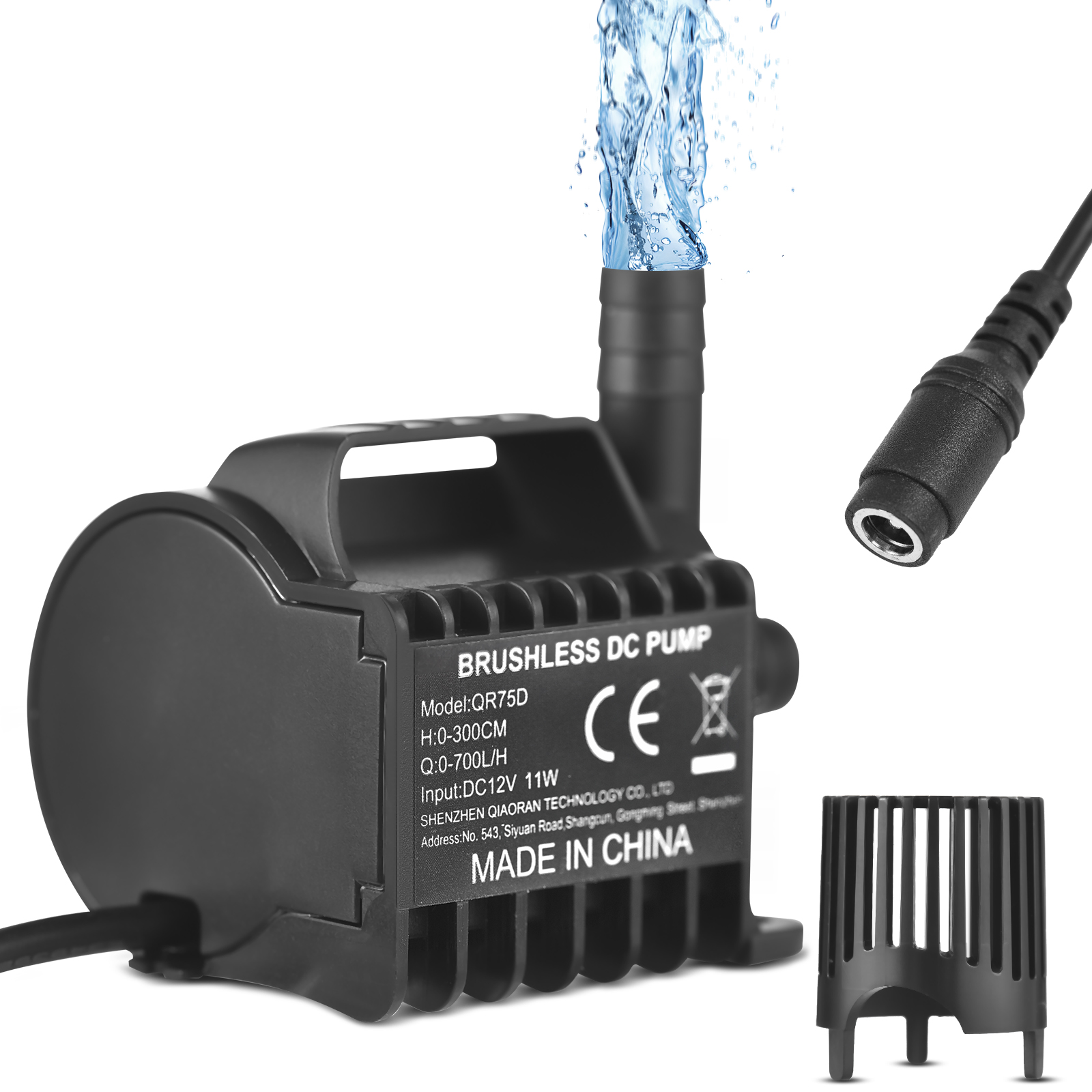 Water Pump Submersible Mini - ปั๊มน้ำแบบจุ่มใต้น้ำ 12V 9.8 ฟุต พร้อมปลั๊ก DC