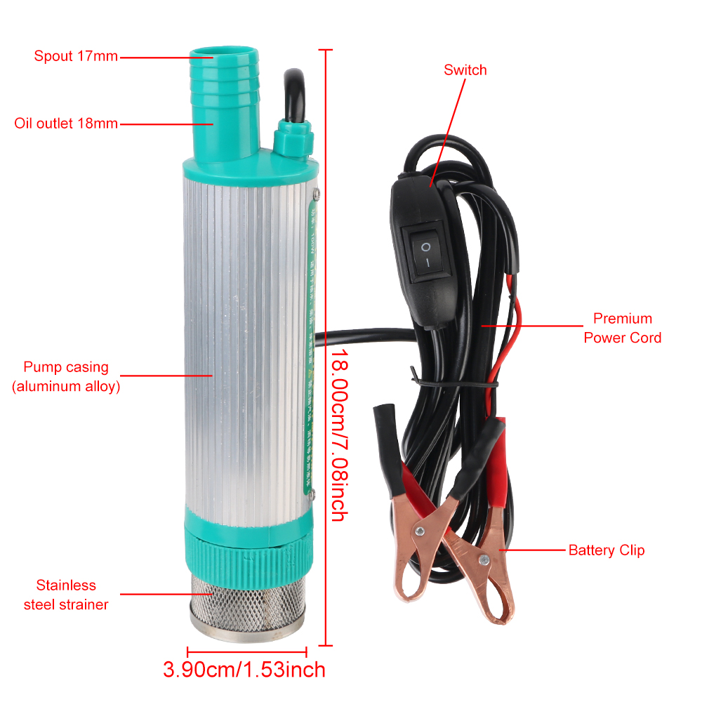 12V 30L/นาที ตัวเรือนอะลูมิเนี - Water Pump Submersible Mini บทวิจารณ์และราคา
