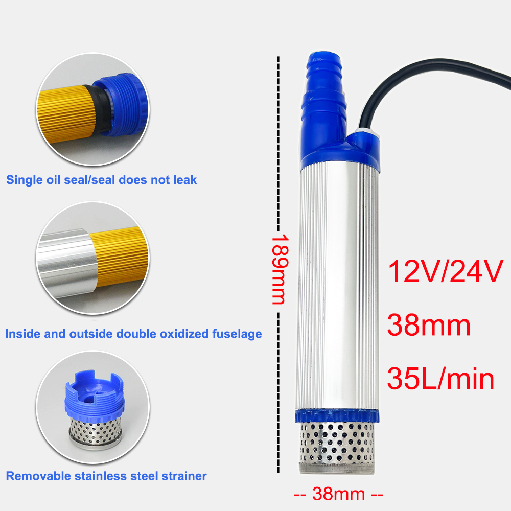 ไฟฟ้ารถปั๊ม 38 มม.แบบพกพา Mini - Water Pump Submersible Mini บทวิจารณ์และราคา