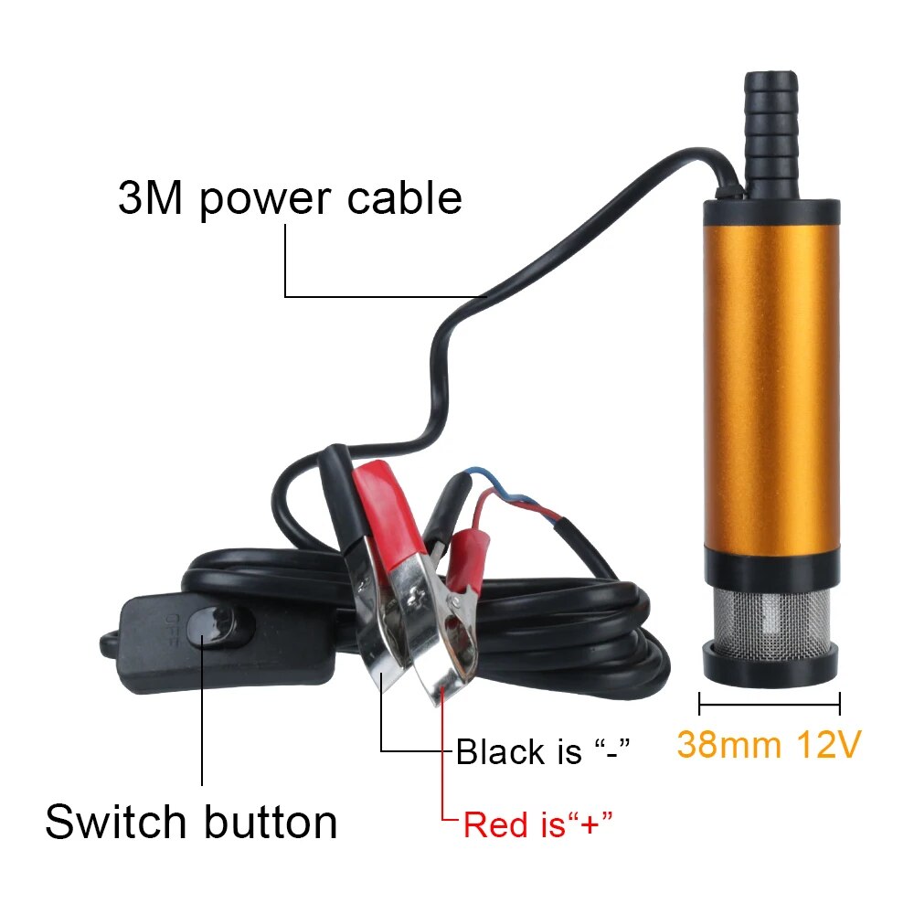 รถปั๊มน้ํามันไฟฟ้าอลูมิเนียมอั - Water Pump Submersible Mini บทวิจารณ์และราคา