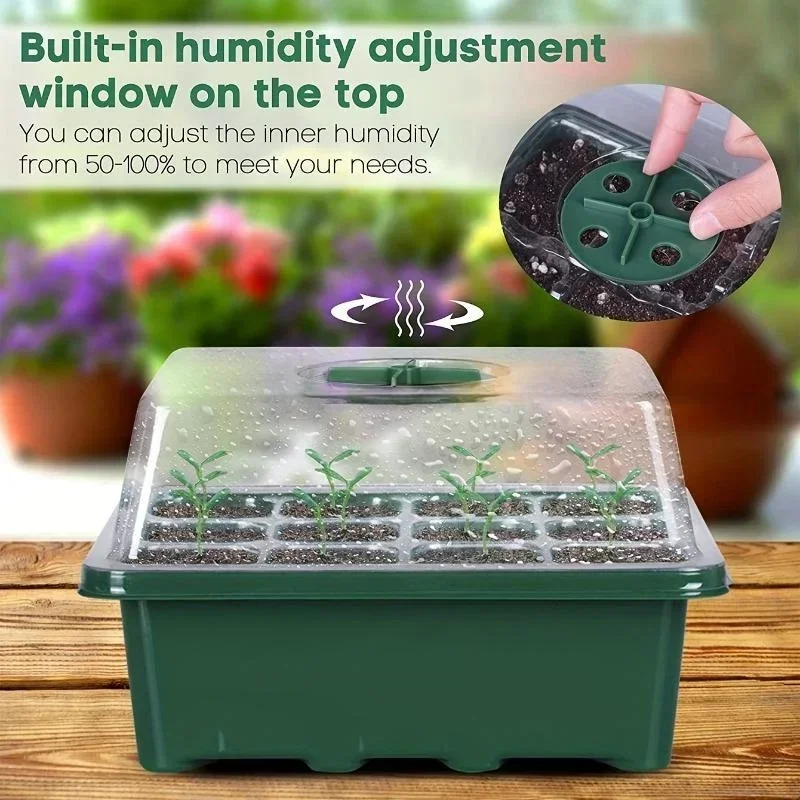 12 หลุม Seed Starter ถาด Plant - Dome Propagation Kit บทวิจารณ์และราคา