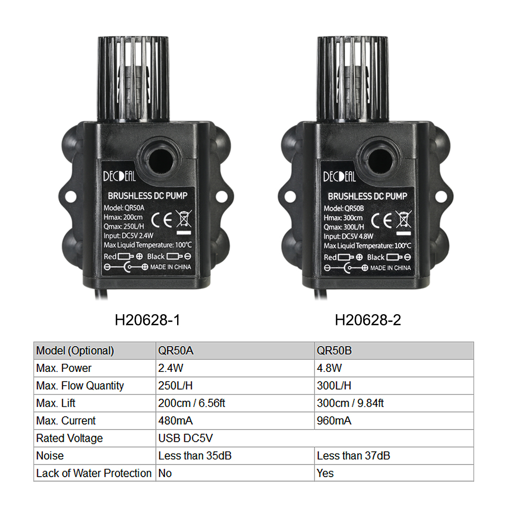 USB DC5V 4.8W Ultra-Quiet MINI - Water Pump Submersible Mini บทวิจารณ์และราคา